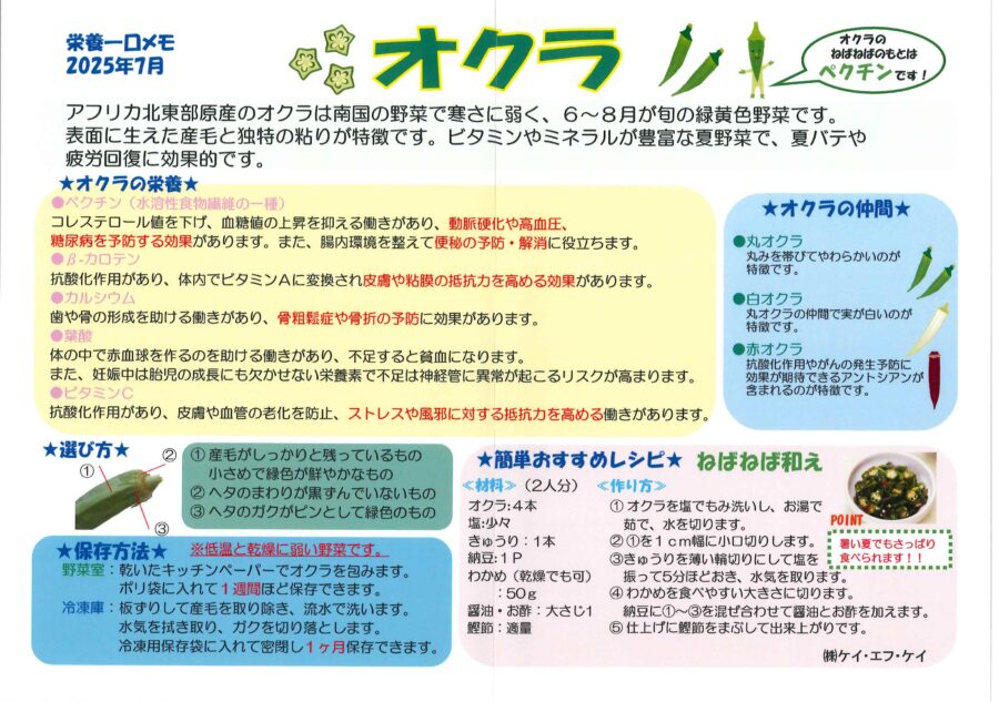 保育園2025年6月の献立